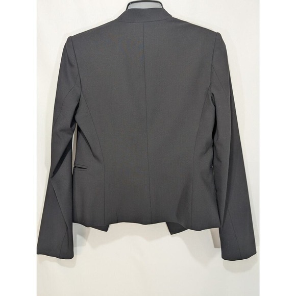 Theory Lana‎ Virgin Wool Blend Open Front Blazer Black Size 4 Career - Picture 10 of 14
